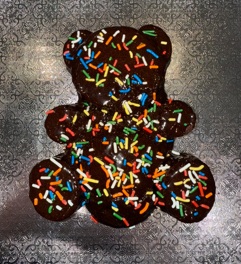 Teddy Bear Chocolate Cake with Sprinkles by CHARACTERBAKES™