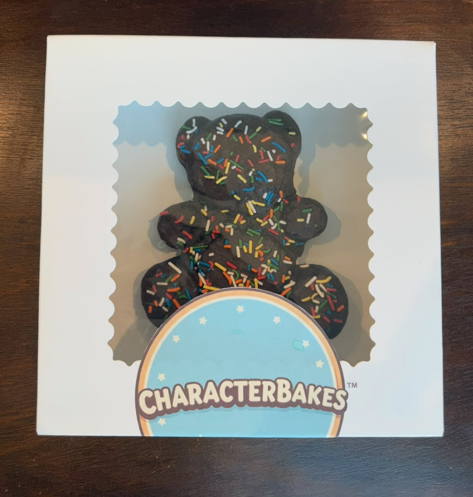 Teddy Bear Chocolate Cake with Sprinkles by CHARACTERBAKES™
